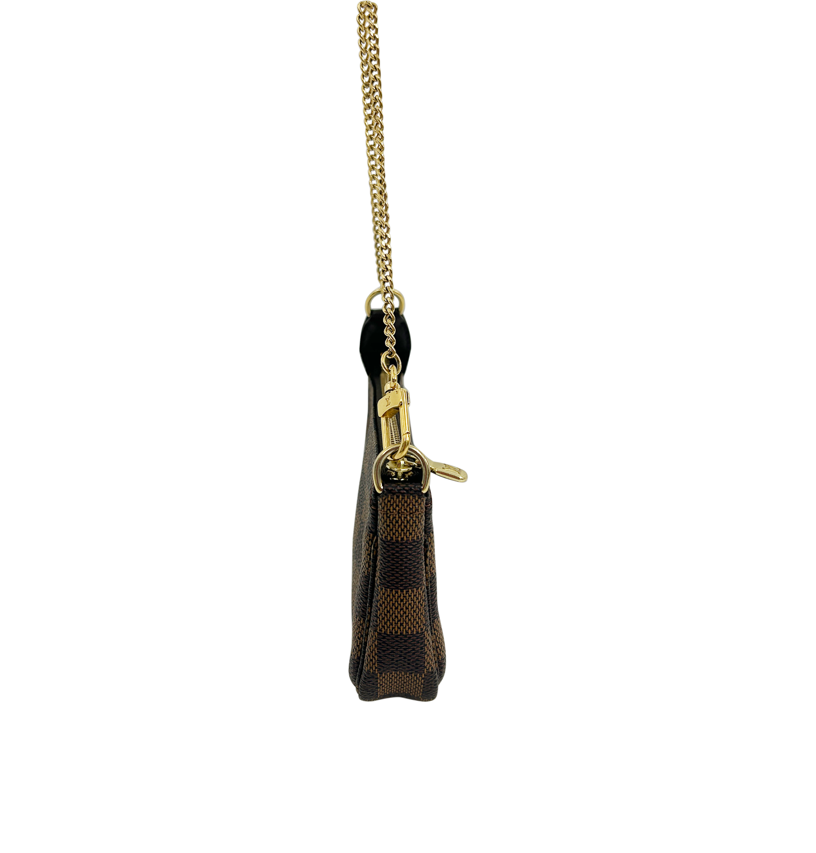 Mini Pochette, 450&euro;, Bolso, Marrón, Canvas - General, Vista lateral